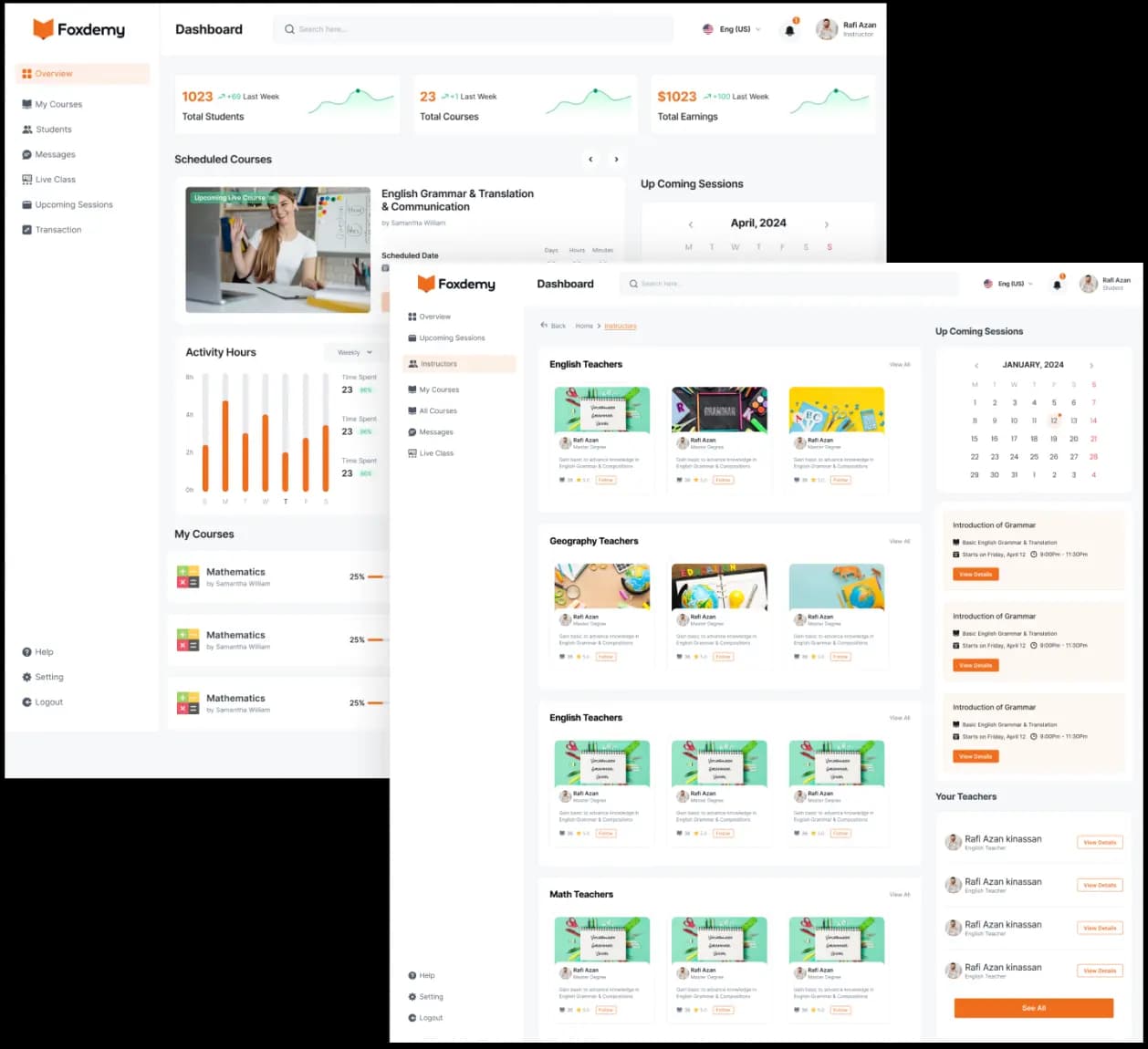FoxDemy product interface