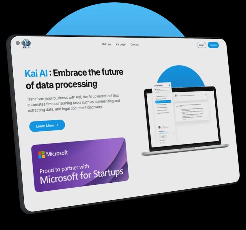 Kai AI product interface